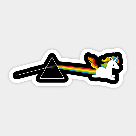 The dark side of the unicorn - Pink Floyd - Sticker