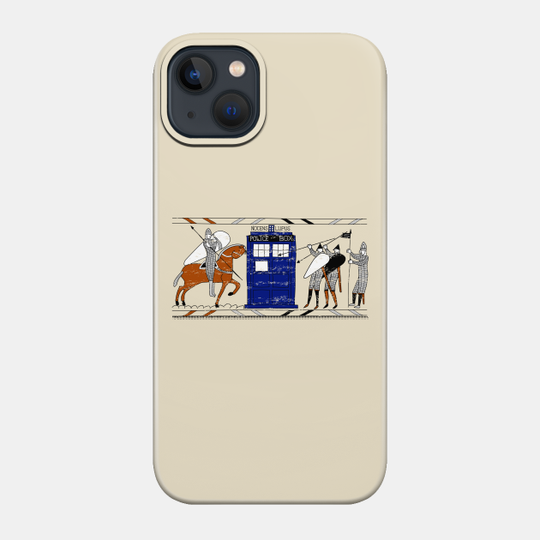 Tardis Bayeux Tapestry Doctor Who - Tardis - Phone Case