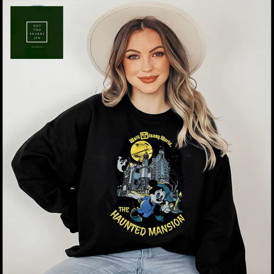 The Haunted Mansion Disney Sweatshirt, Mickey Sweatshirt, Mickey Mouse Sweatshirt