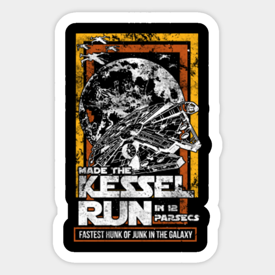 The Kessel Run - Han Solo - Sticker