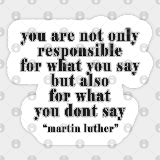 the king martin - Martin Luther King Jr - Sticker