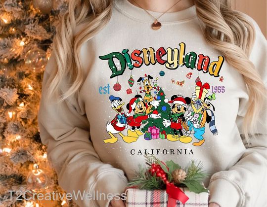 Vintage Disneyland Christmas Sweatshirt