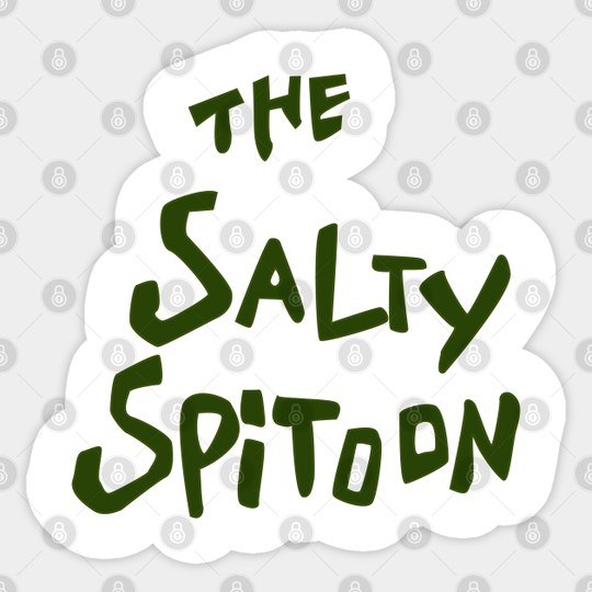 The Salty Spitoon logo - Spongebob - Sticker
