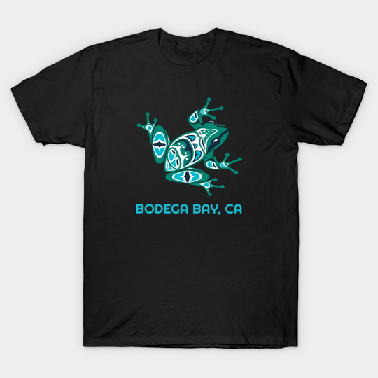 Bodega Bay, California Frog Pacific NW Native American Indian - Frog Lovers Gift - T-Shirt