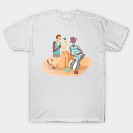Summertime Zer0 and Rhys - Borderlands - T-Shirt