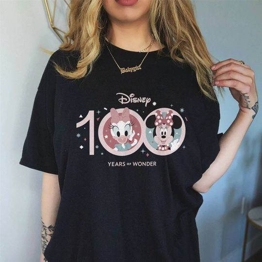 100 Years Of Wonder Minnie And Daisy Shirt, Disneyland 100 Anniversary Shirt