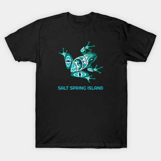 Salt Spring Island, British Columbia Frog Pacific NW Native American Indian - Frog Lovers Gift - T-Shirt