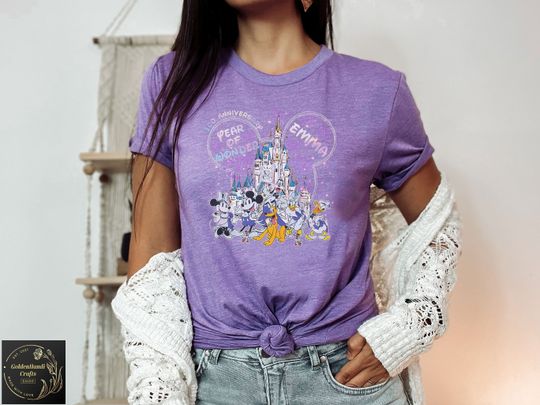 Mickey and Friends 100 Years of Wonder Shirt, Custom Disney 100th Anniversary Shirt
