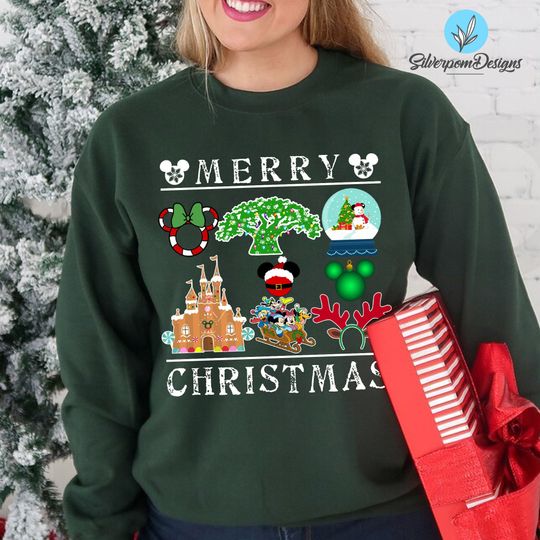Discover Vintage Disney Christmas Sweatshirt, Favorite Things Disney Christmas Sweatshirt