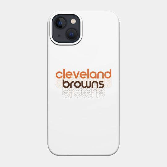 cleveland browns retro - Cleveland Browns Football Team - Phone Case