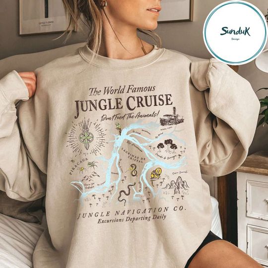 Disney Jungle Cruise World Famous Sweatshirt, Disney Jungle Cruise Sweatshirt