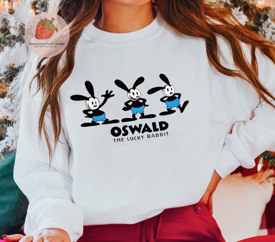 Disney Oswald the Lucky Rabbit Sweatshirt, Disney Rabbit 2023 Sweatshirt