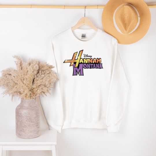 Disney Hannah Montana Logo Sweatshirt, Disneyland Shirt, Disney Vacation Shirt