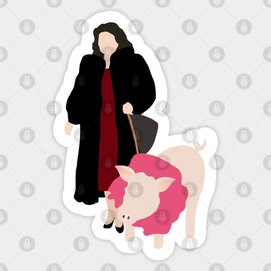 suzanne sugarbaker and noel - Designing Women - Sticker