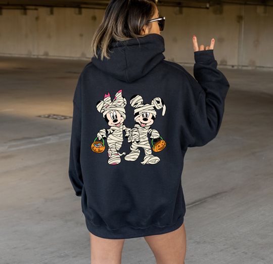 Mickey Mickey Halloween Hoodie, Spooky Disney Halloween Hoodie, Mickey Skeleton Hoodie