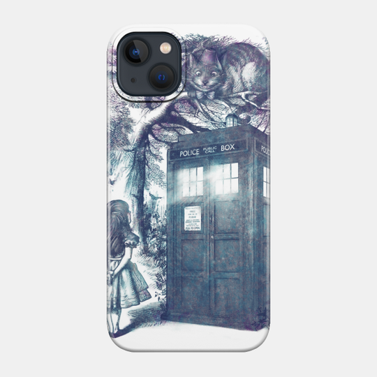 WHO is in wonderland? - Tardis - Phone Case
