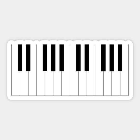 Piano keyboard - Piano Keyboard - Sticker