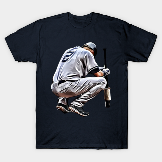 Derek Jeter: On-Deck Batting Circle - Derek Jeter - T-Shirt