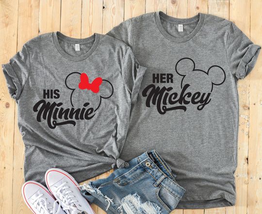 His Minnie & Her Mickey Shirts - Disney Couples Shirt - Cute Disney Matching Shirts - Minnie Mickey Shirt