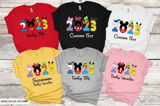 2023 Disney shirt, Disney vacation family shirt, Disneyland trip 2023, First Disney Trip Shirts