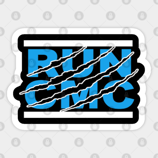 RUN CMC, Carolina Panthers - Run Cmc Christian Mccaffrey - Sticker