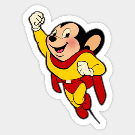 MIGHTY MOUSE - Clean - Robzilla - Sticker