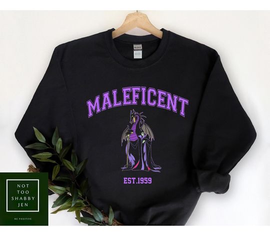 Vintage Maleficent Est.1959 Sweatshirt, Maleficent Disney Sweatshirt