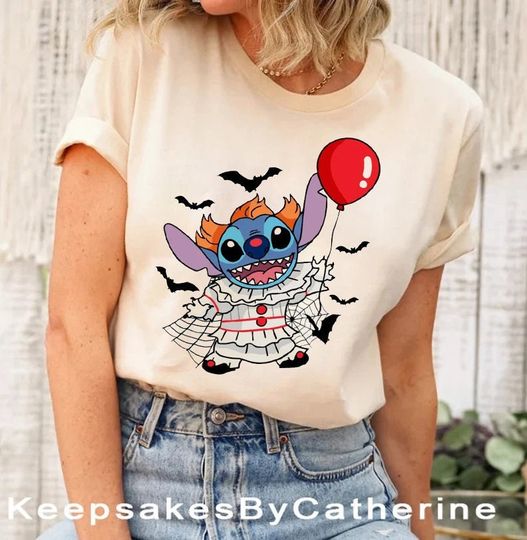 Stitch Pennywise Shirt, Disney Halloween, Halloween Shirt