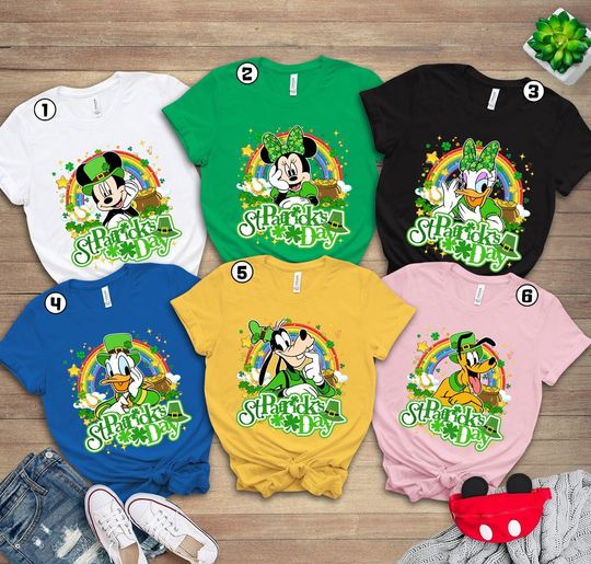 Disney St Patricks Day Shirt, Disney Family Shamrock Shirt