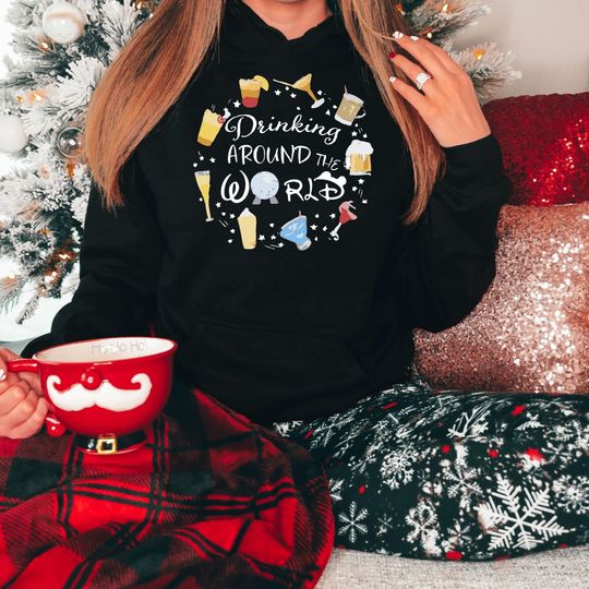 Drinking Around The World Shirt, Disney Snacks Shirt, Disney Hoodie