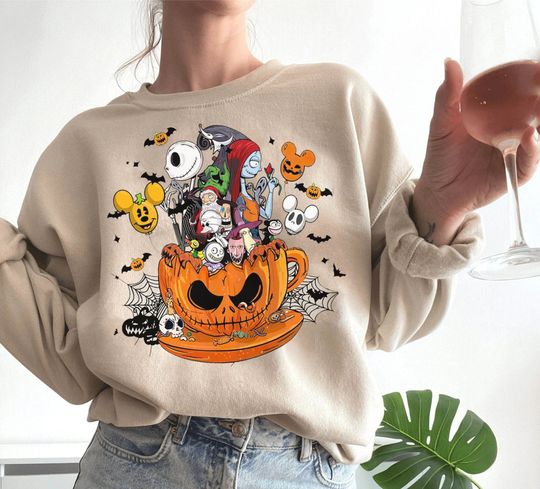 Nightmare Before Christmas Sweatshirt, Disney Halloween Sweatshirt