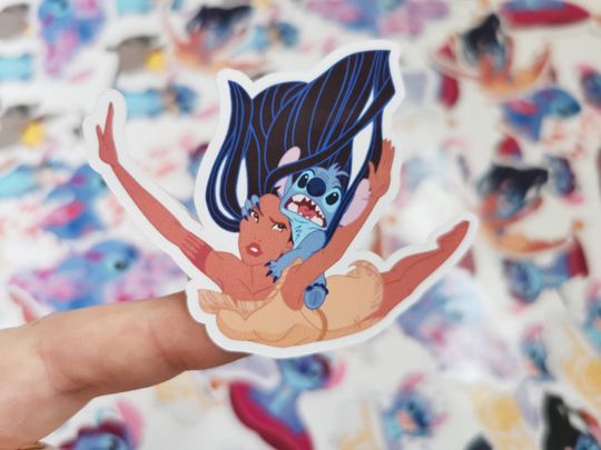 Pocahontas Sticker Stitch Crashes Disney Sticker