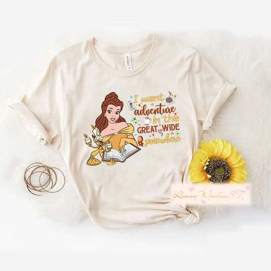 Princess Belle Shirt, Beauty And The Beast, Disney Princess Shirt, Disney Kids Shirt, Princess Birthday Shirt, Disney Trip Shirt