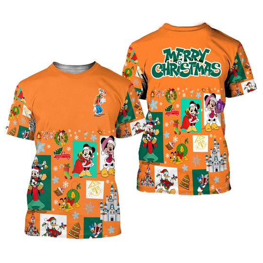 Goofy Dog Orange Disney Christmas 2022 3D T Shirt