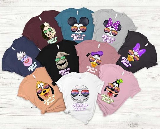 Disney Head Halloween Shirt, Disney Halloween Family Shirts, Disney Sunglasses Halloween Shirt