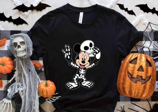 Disneyland Mickey T-Shirts, Mickey Skeleton Shirts, Halloween Sweatshirts, Halloween T-shirt