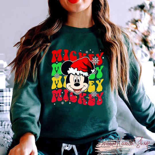 Discover Disney Christmas Sweatshirt, Mickey and Friends Christmas Sweatshirt