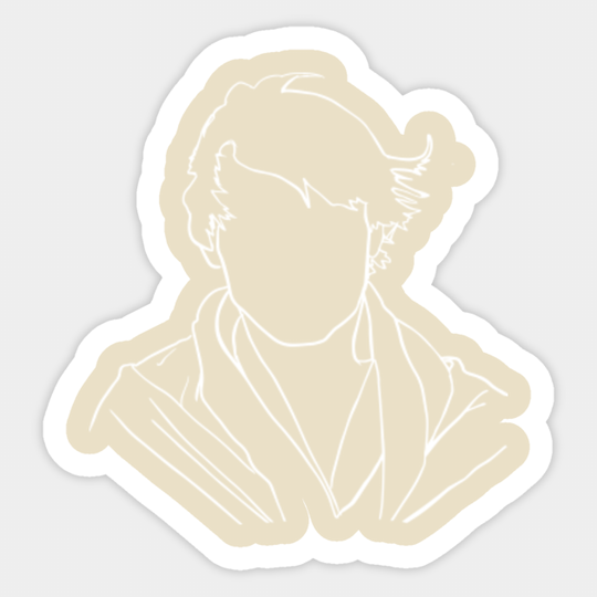 Twin Suns Luke Outline - Luke Skywalker - Sticker