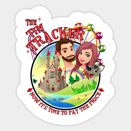 The Tim Tracker Vlog Youtube Orlando Theme Park - Tim Tracker - Sticker