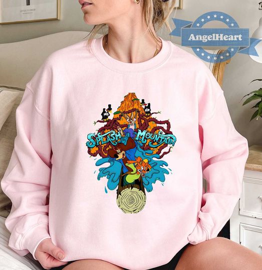 Splash Mountain Vintage ShSweatshirtrt, Disney Family Sweatshirt, Disney Sweatshirt