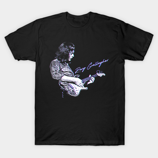 Rory Gallagher Psychedelic Style Pop Art Design - Rory Gallagher - T-Shirt
