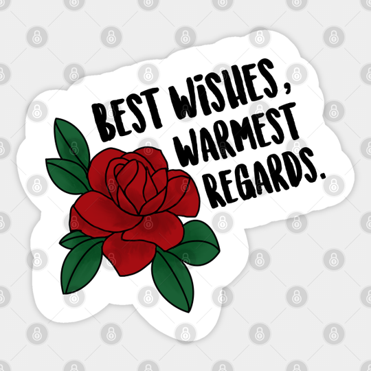 Schitts Creek Best Wishes - Schitts Creek - Sticker