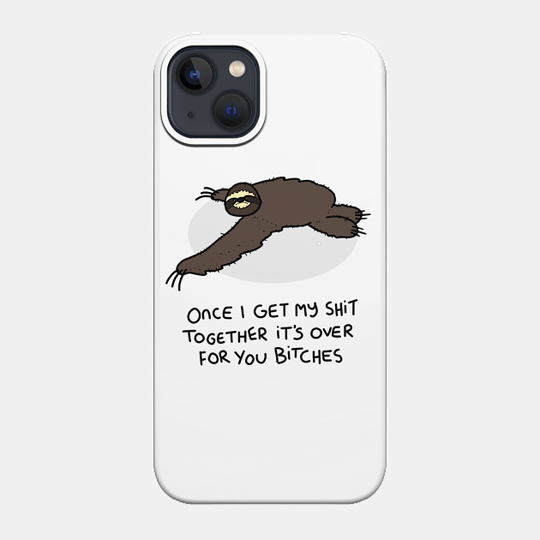 Grumpy Sloth - Sloth - Phone Case