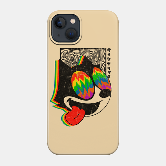 Trippy Felix the cat - Trippy - Phone Case