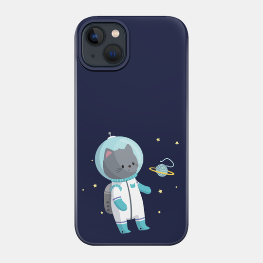 Space Cat - Astro Cat - Phone Case