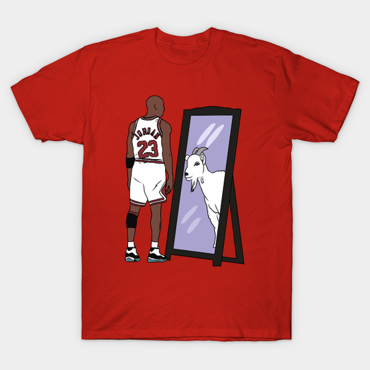Michael Jordan Mirror GOAT - Michael Jordan - T-Shirt