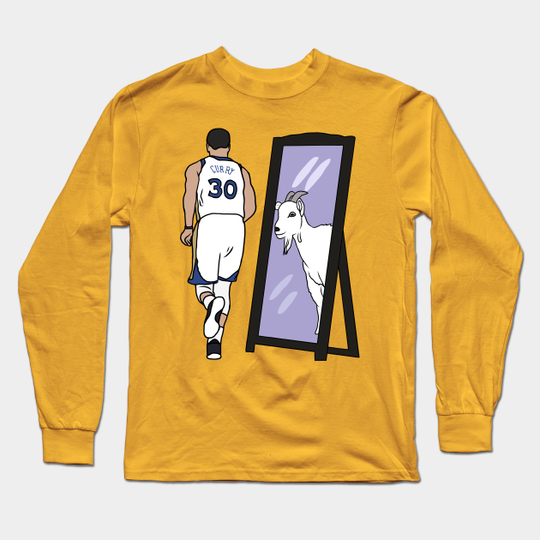 Steph Curry Mirror GOAT - Stephen Curry - Long Sleeve T-Shirt