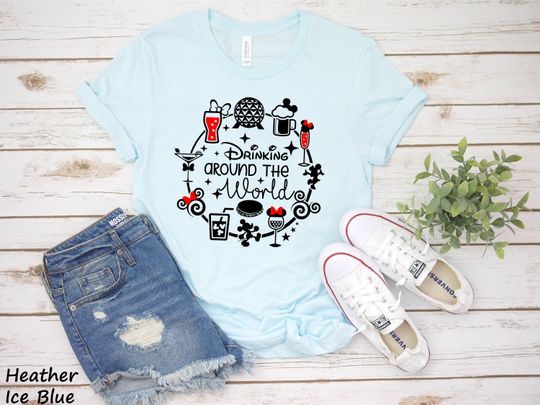 Drinking Around the World Unisex Shirt | Disney Drinking Epcot WIne | Conquering The World | Disney Vacation