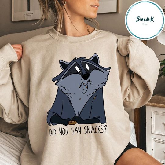 Disney Pocahontas Hungry Raccoon Sweatshirt