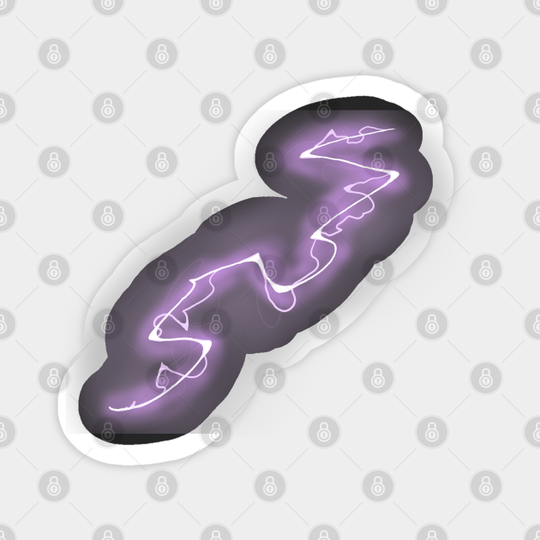Pink Lighting - Lightning Bolt - Sticker